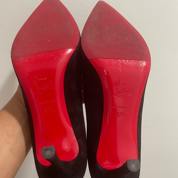 Christian Louboutin Black Suede pumps - Picture 6 of 7